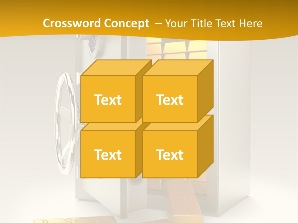 Lock Finance Vault PowerPoint Template