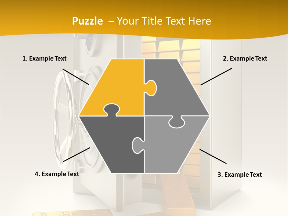 Lock Finance Vault PowerPoint Template