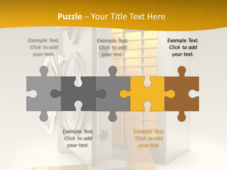 Lock Finance Vault PowerPoint Template