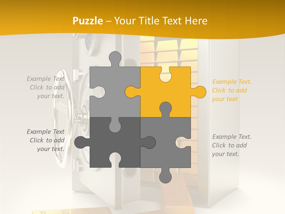 Lock Finance Vault PowerPoint Template