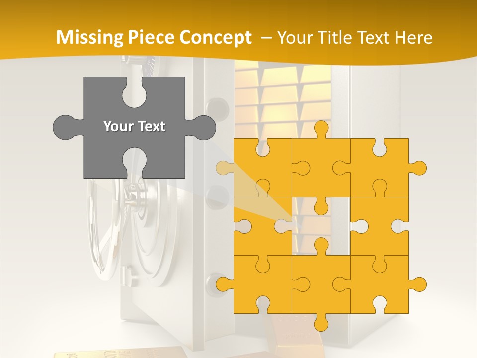 Lock Finance Vault PowerPoint Template