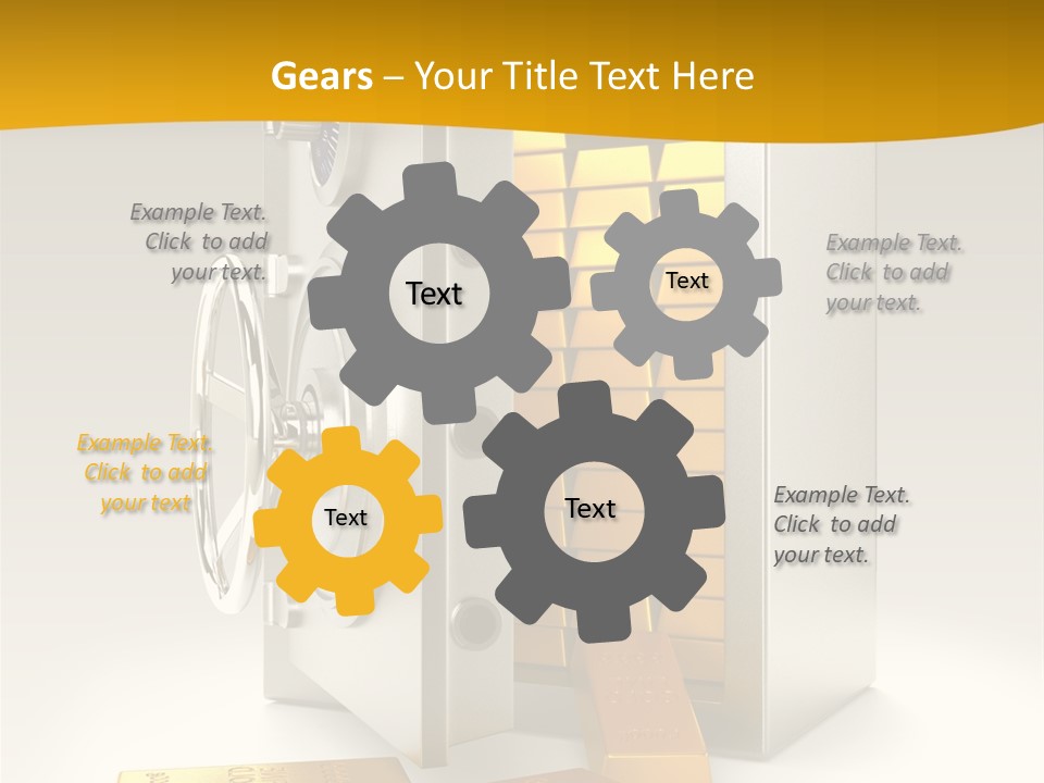 Lock Finance Vault PowerPoint Template