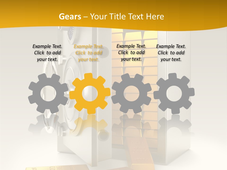 Lock Finance Vault PowerPoint Template