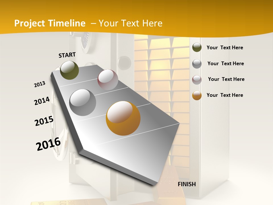 Lock Finance Vault PowerPoint Template