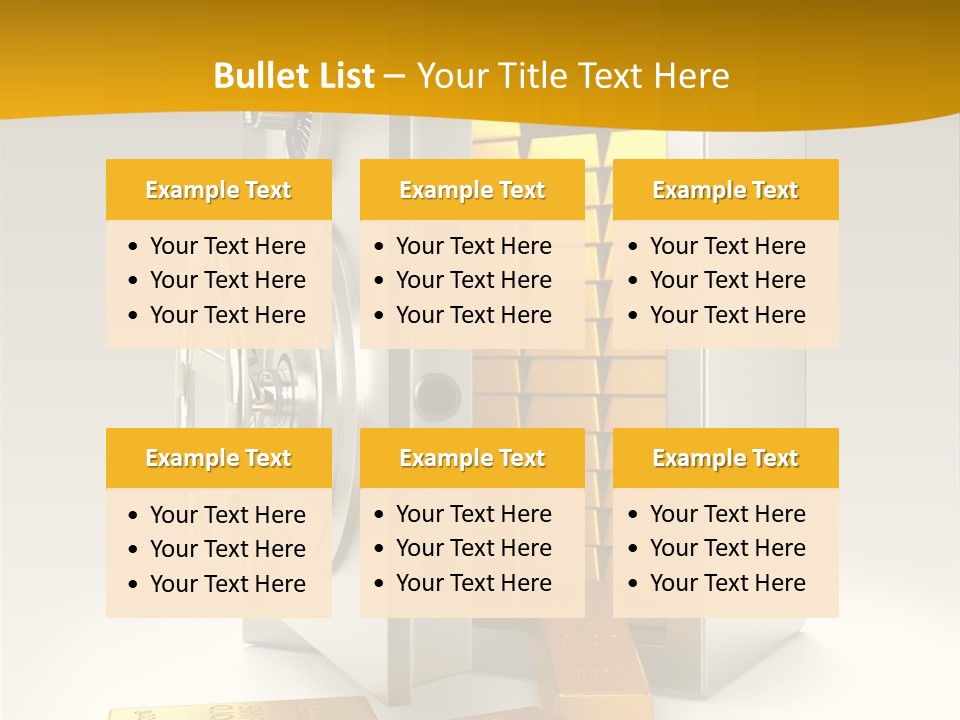 Lock Finance Vault PowerPoint Template