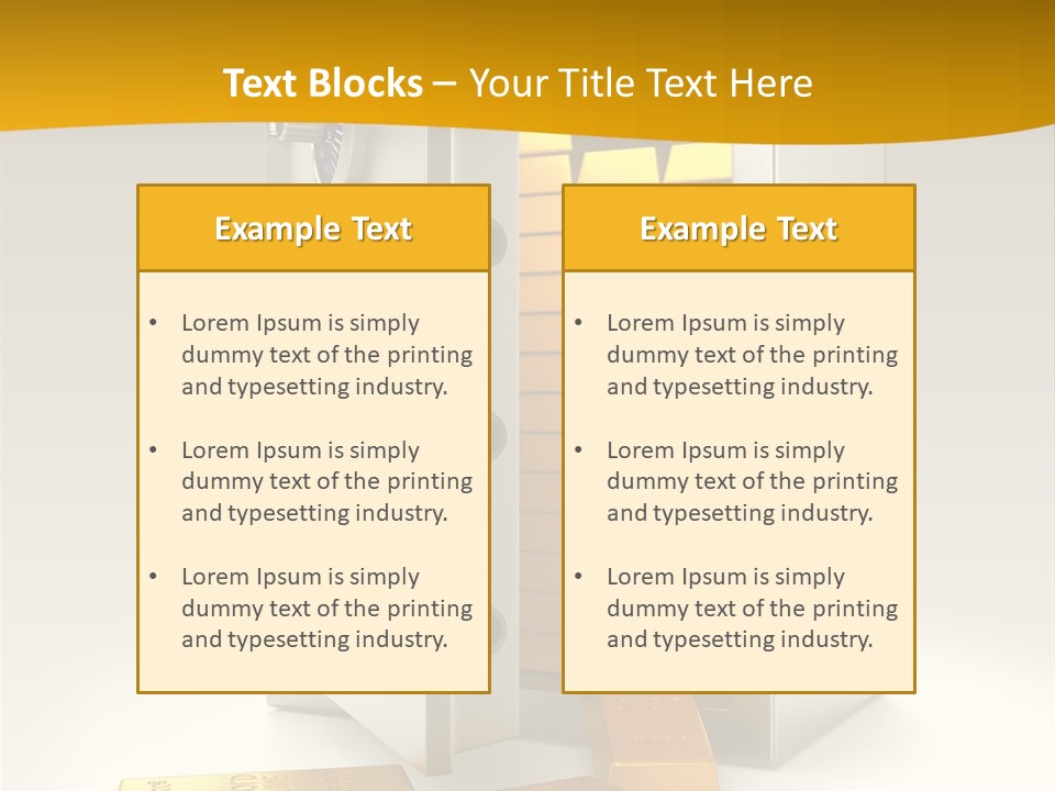 Lock Finance Vault PowerPoint Template