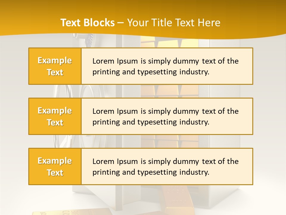 Lock Finance Vault PowerPoint Template