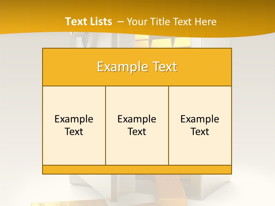Lock Finance Vault PowerPoint Template