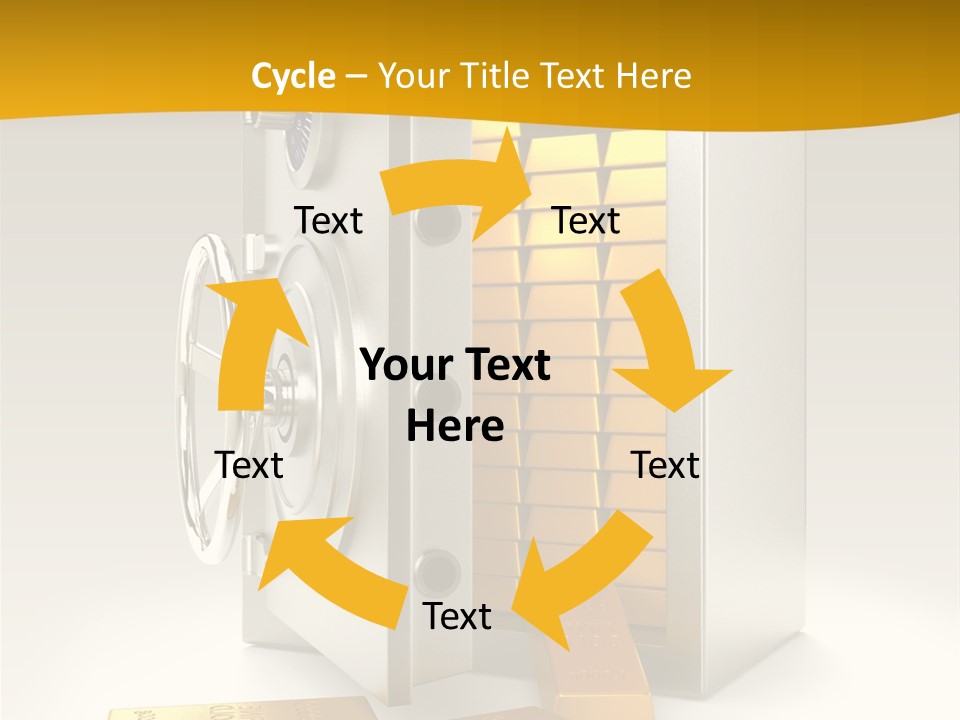 Lock Finance Vault PowerPoint Template