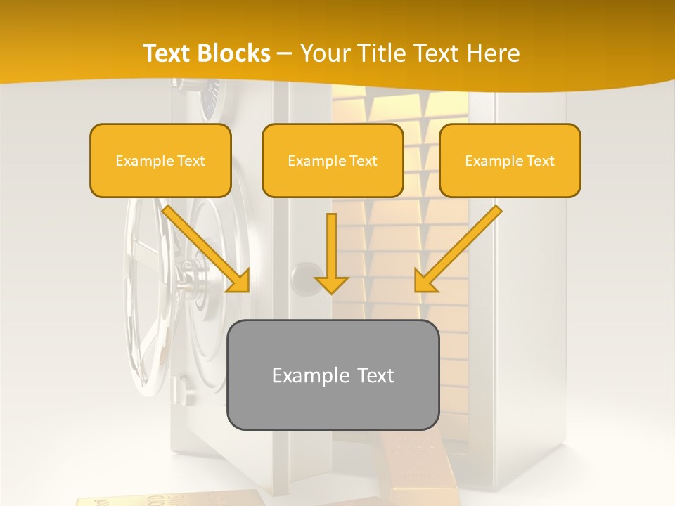 Lock Finance Vault PowerPoint Template