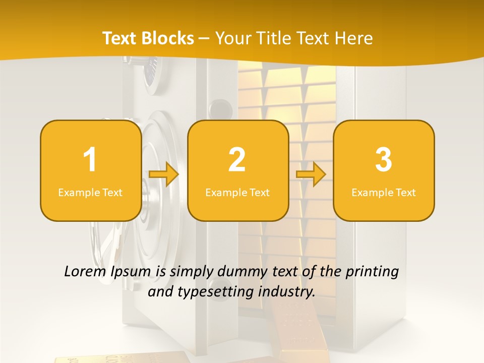 Lock Finance Vault PowerPoint Template