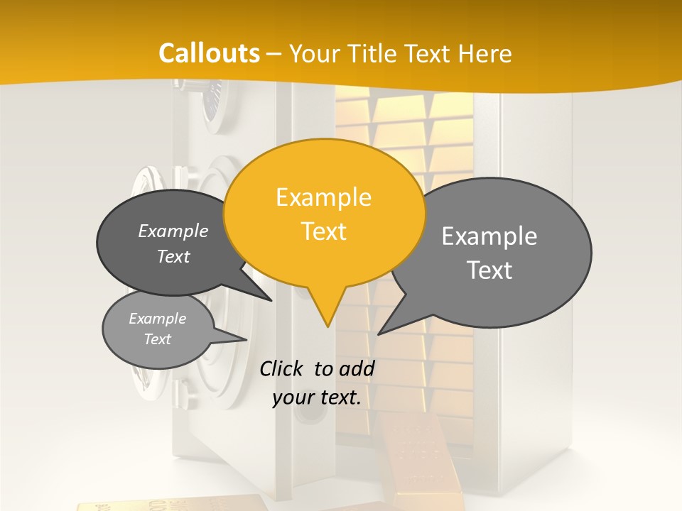 Lock Finance Vault PowerPoint Template