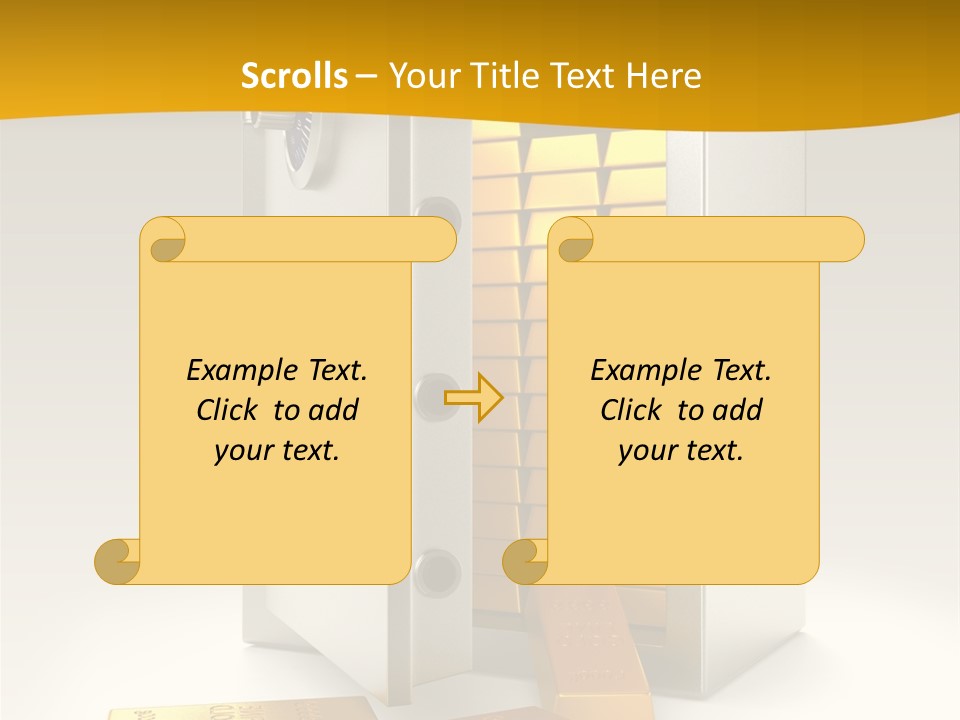 Lock Finance Vault PowerPoint Template