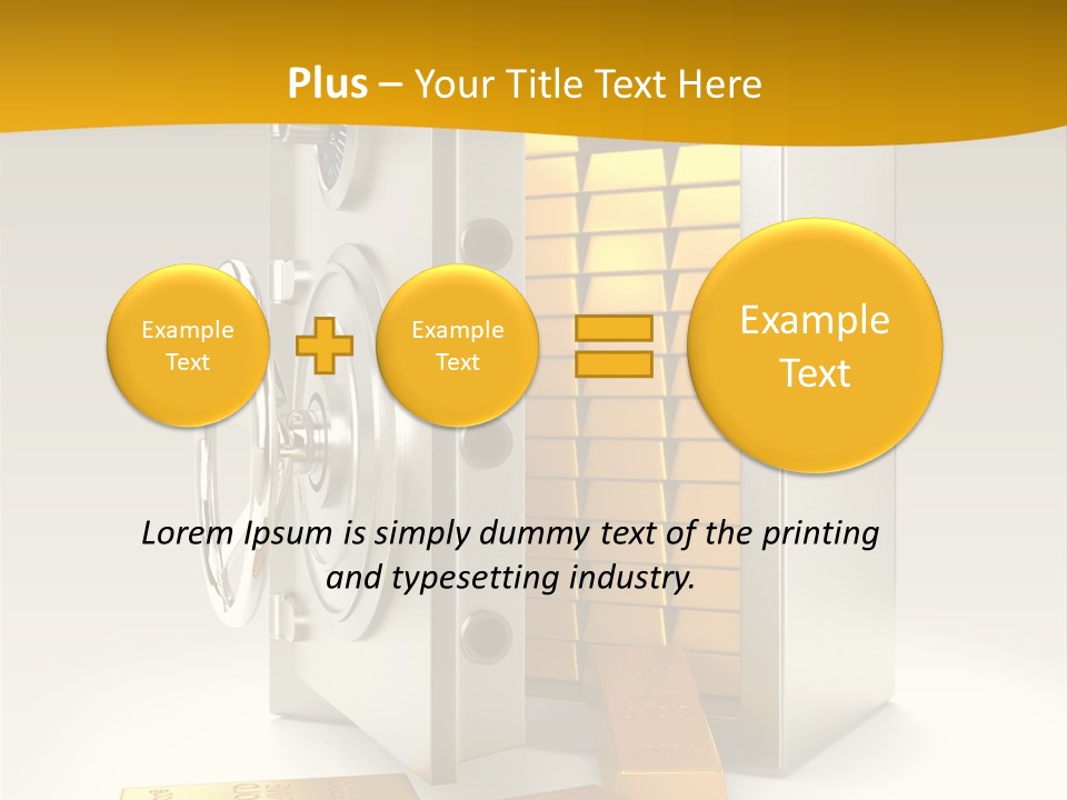 Lock Finance Vault PowerPoint Template