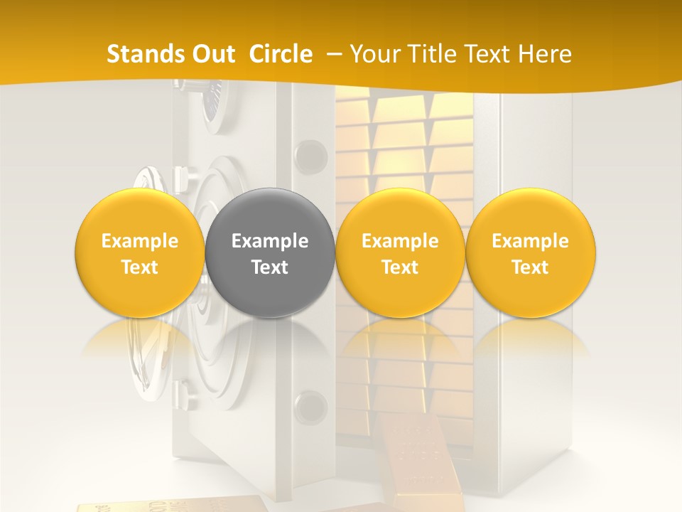 Lock Finance Vault PowerPoint Template