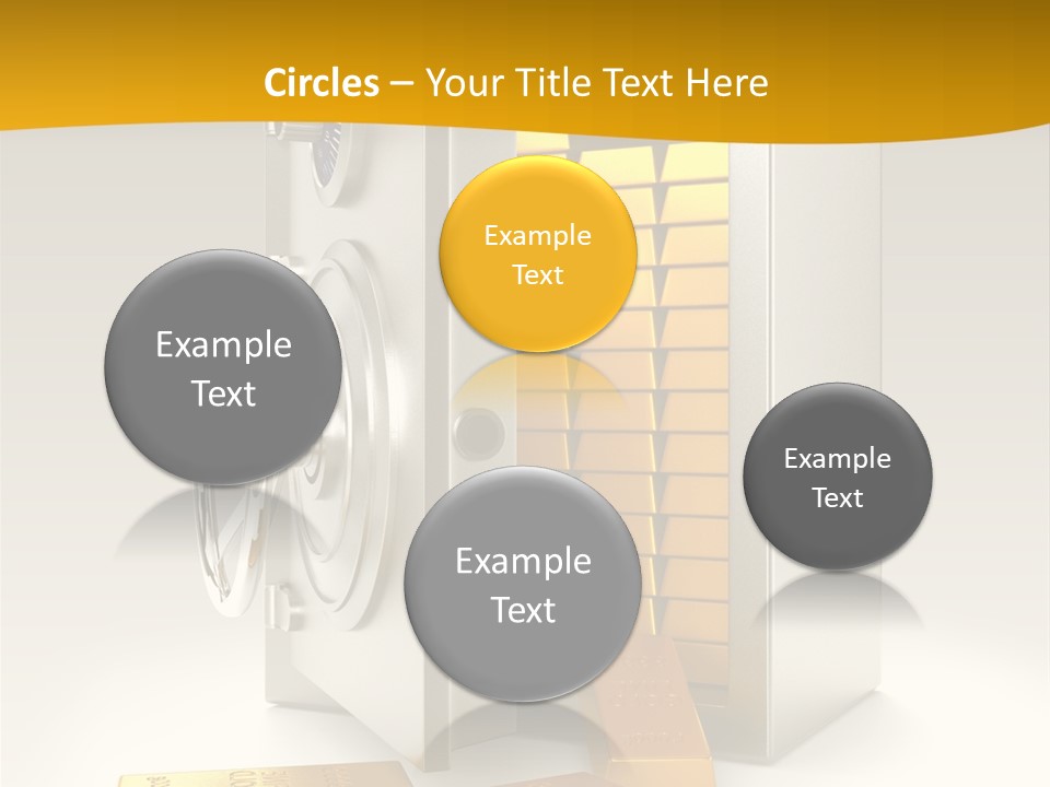Lock Finance Vault PowerPoint Template