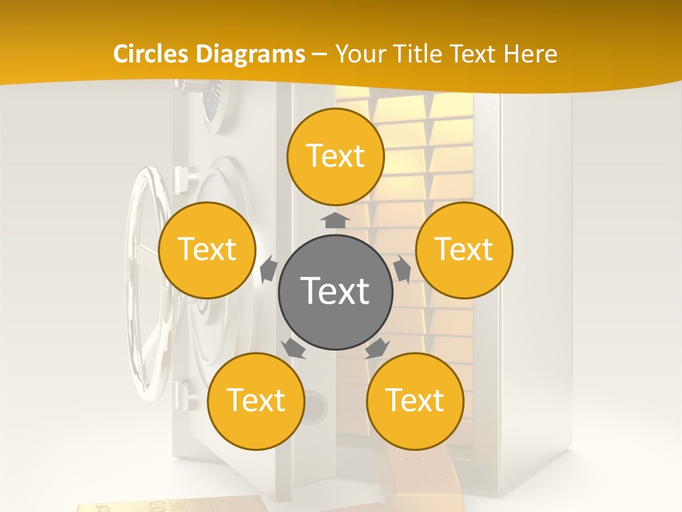 Lock Finance Vault PowerPoint Template