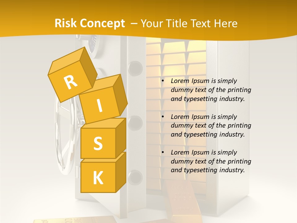 Lock Finance Vault PowerPoint Template