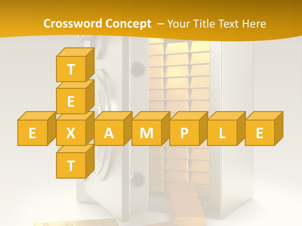 Lock Finance Vault PowerPoint Template