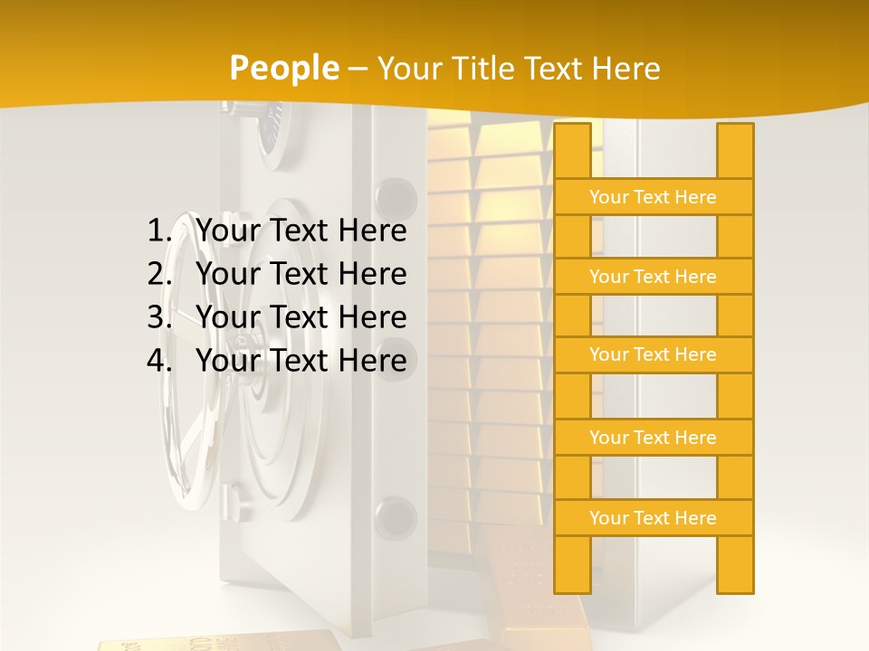 Lock Finance Vault PowerPoint Template