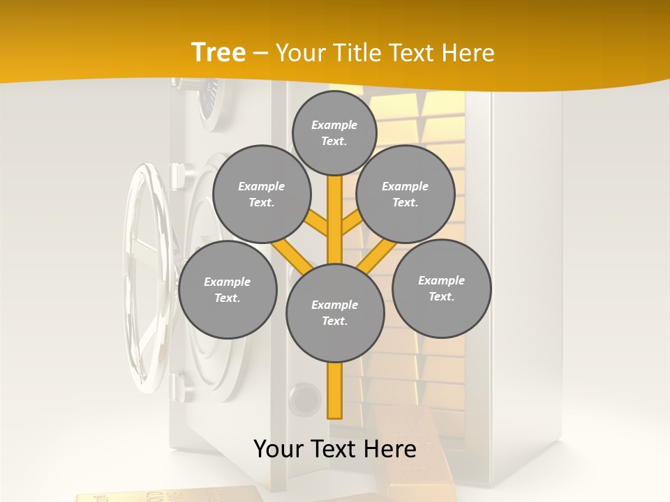 Lock Finance Vault PowerPoint Template