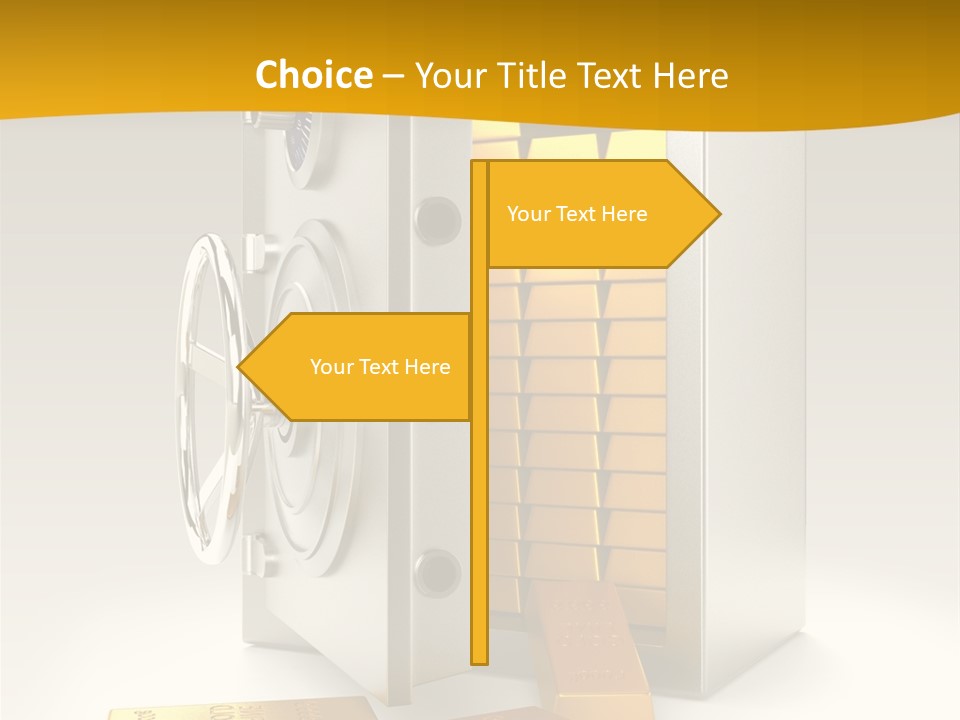 Lock Finance Vault PowerPoint Template