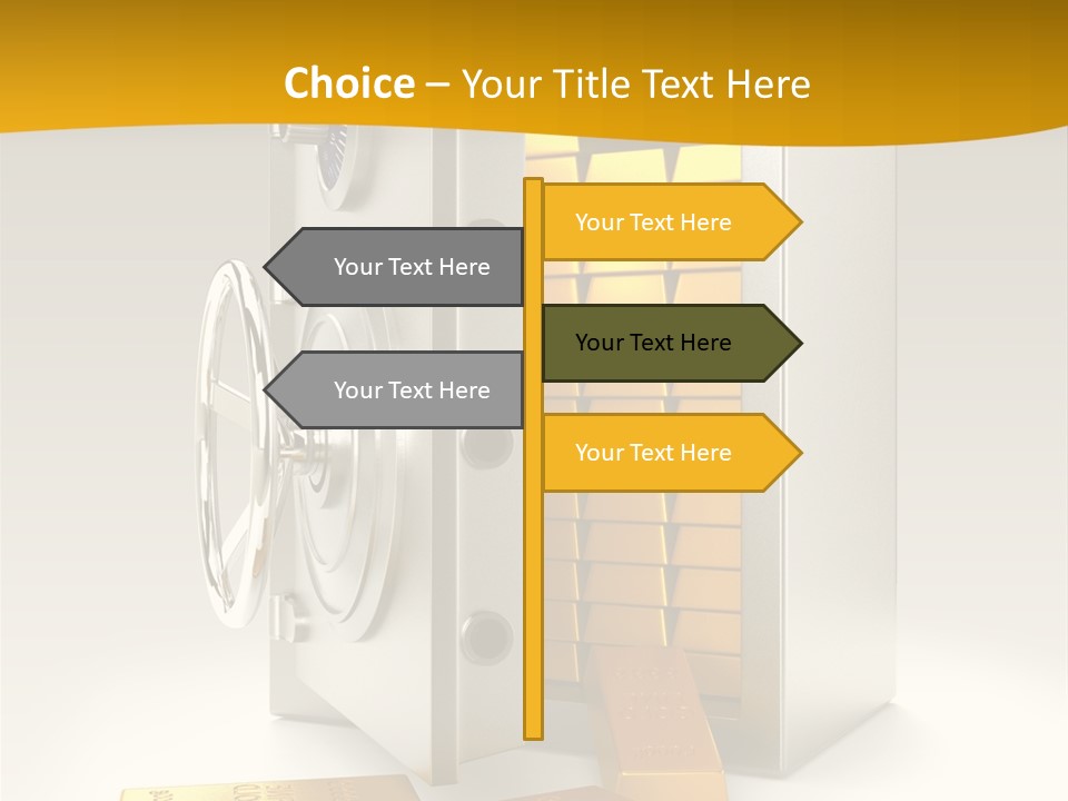 Lock Finance Vault PowerPoint Template