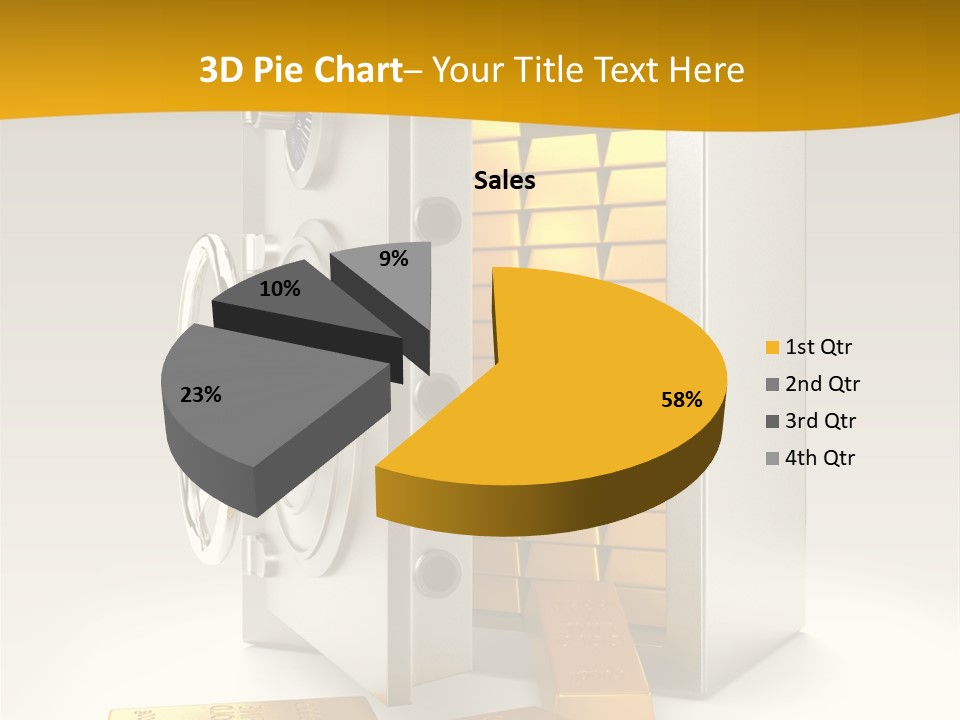 Lock Finance Vault PowerPoint Template