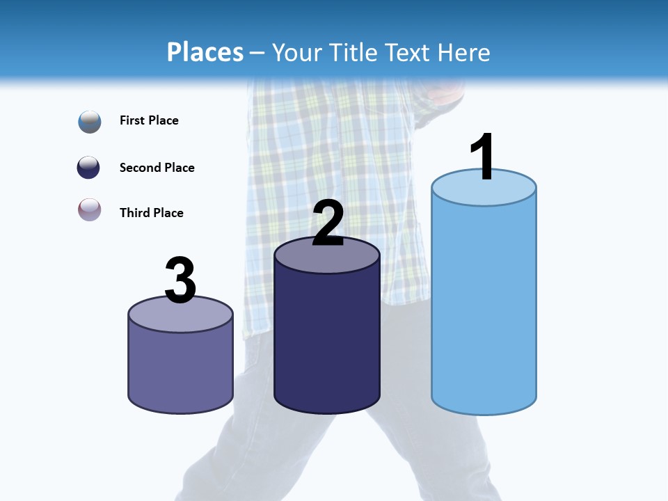 Alone Confident Smiling PowerPoint Template