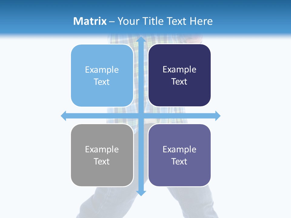 Alone Confident Smiling PowerPoint Template