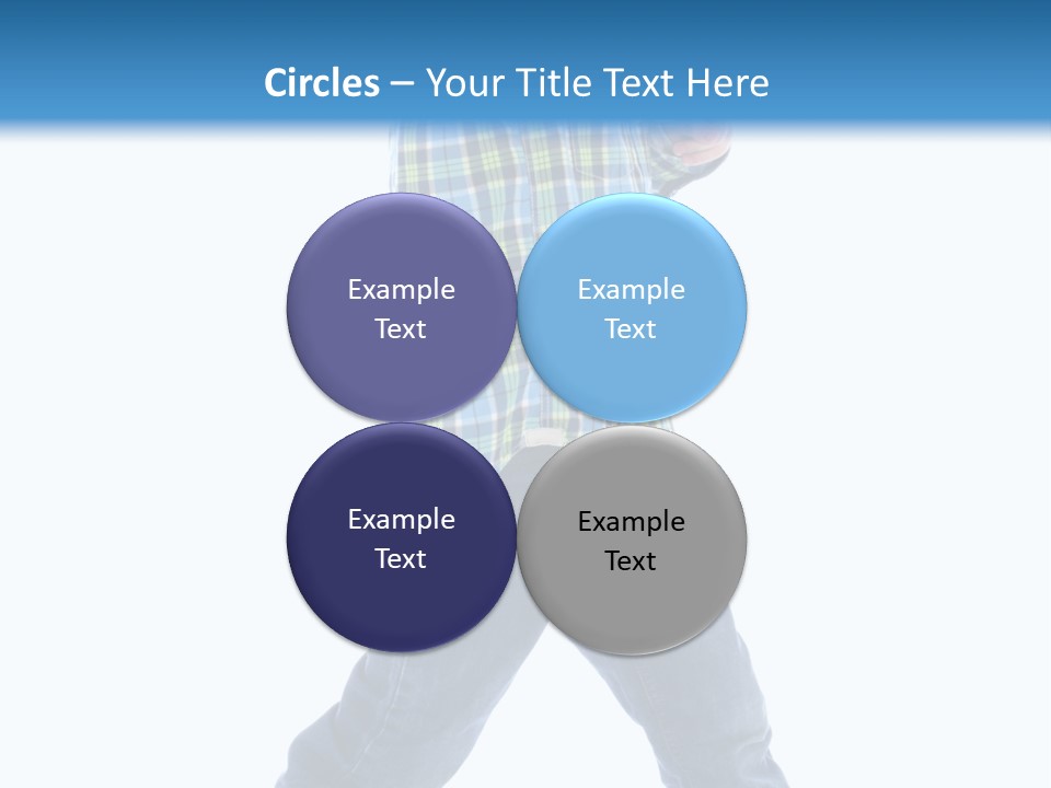 Alone Confident Smiling PowerPoint Template