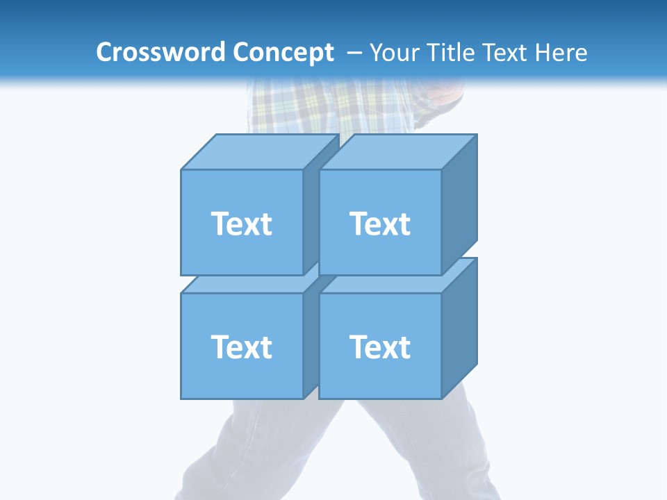 Alone Confident Smiling PowerPoint Template