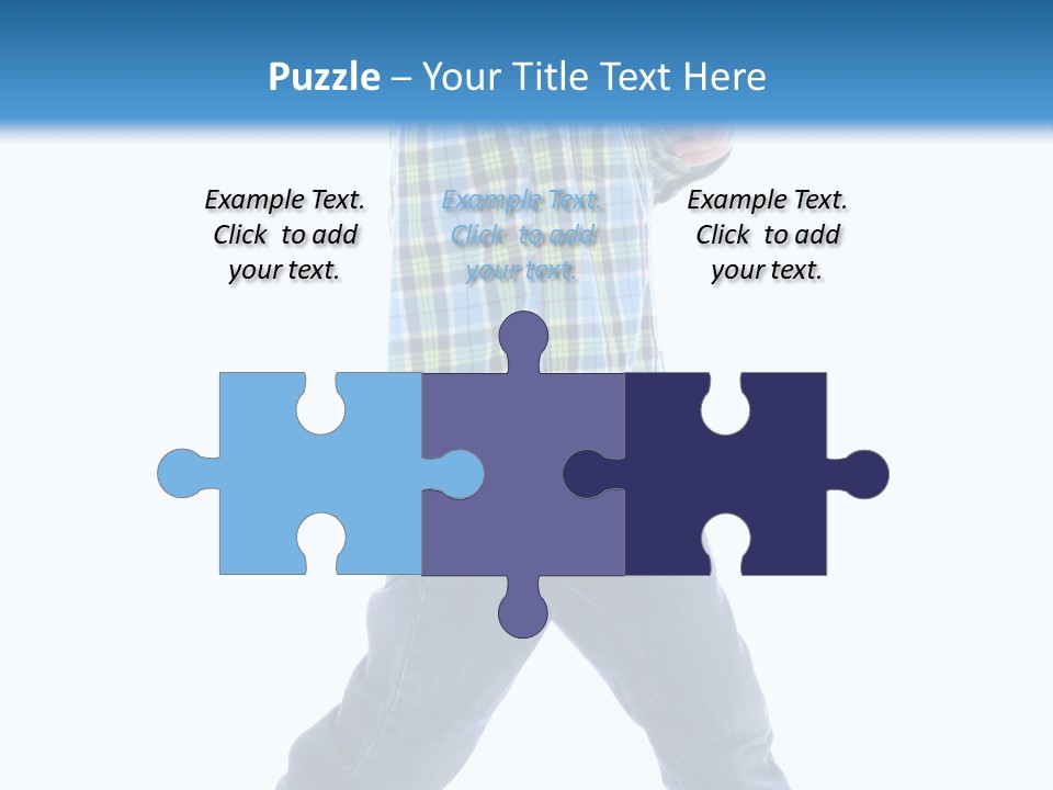 Alone Confident Smiling PowerPoint Template