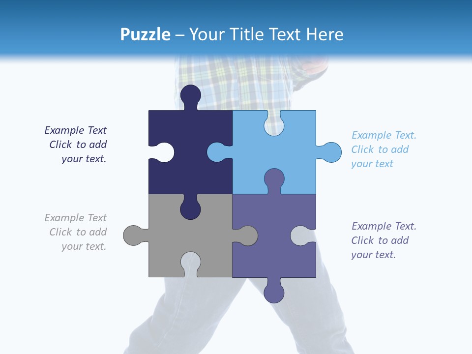 Alone Confident Smiling PowerPoint Template
