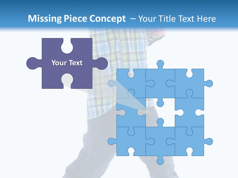 Alone Confident Smiling PowerPoint Template