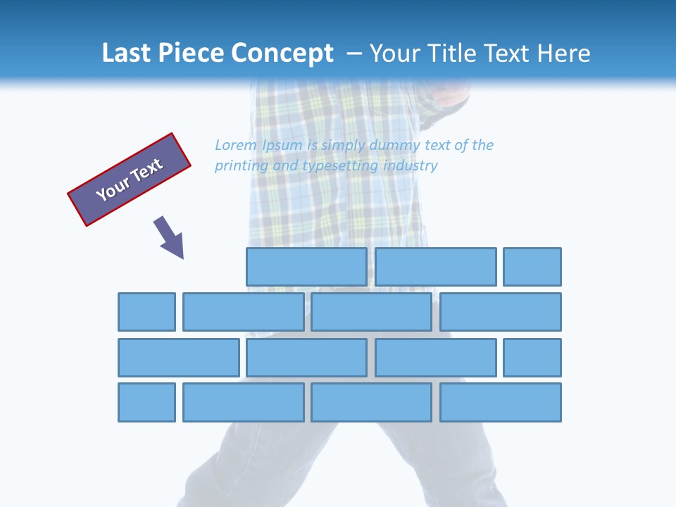 Alone Confident Smiling PowerPoint Template