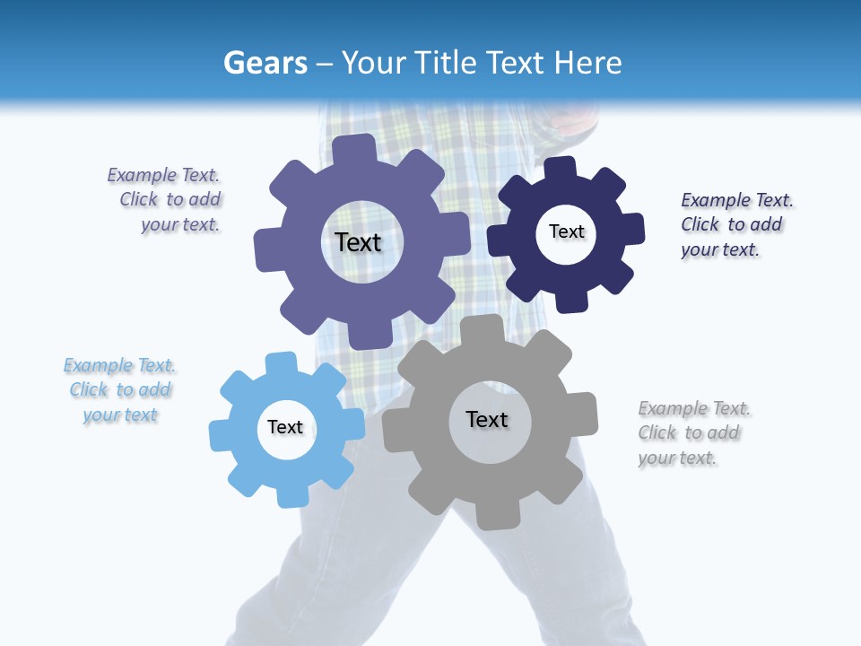 Alone Confident Smiling PowerPoint Template