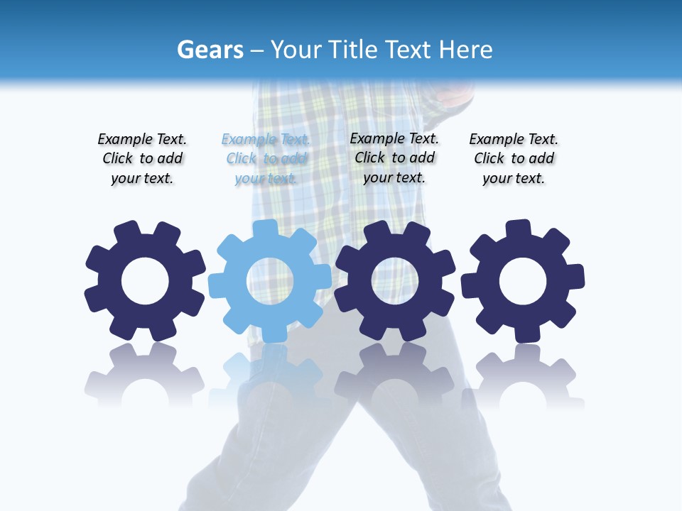 Alone Confident Smiling PowerPoint Template