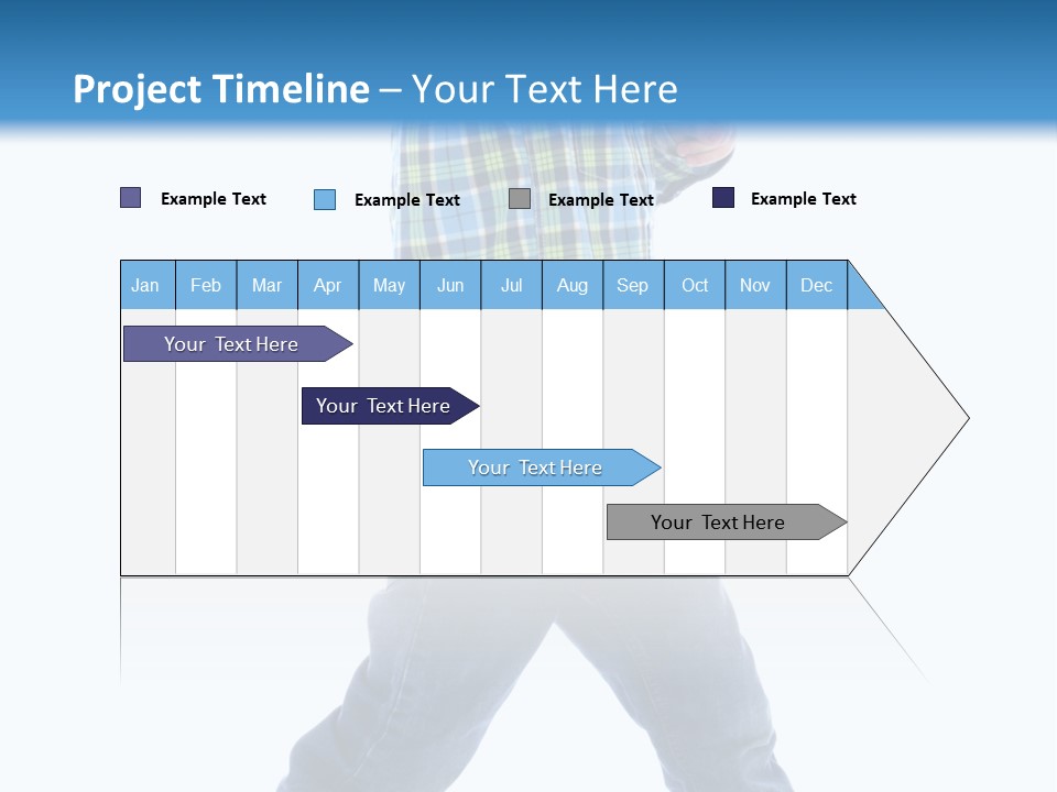 Alone Confident Smiling PowerPoint Template