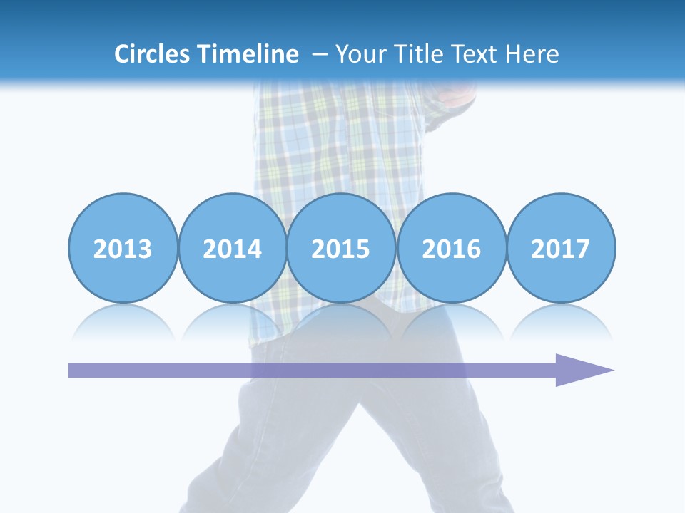 Alone Confident Smiling PowerPoint Template
