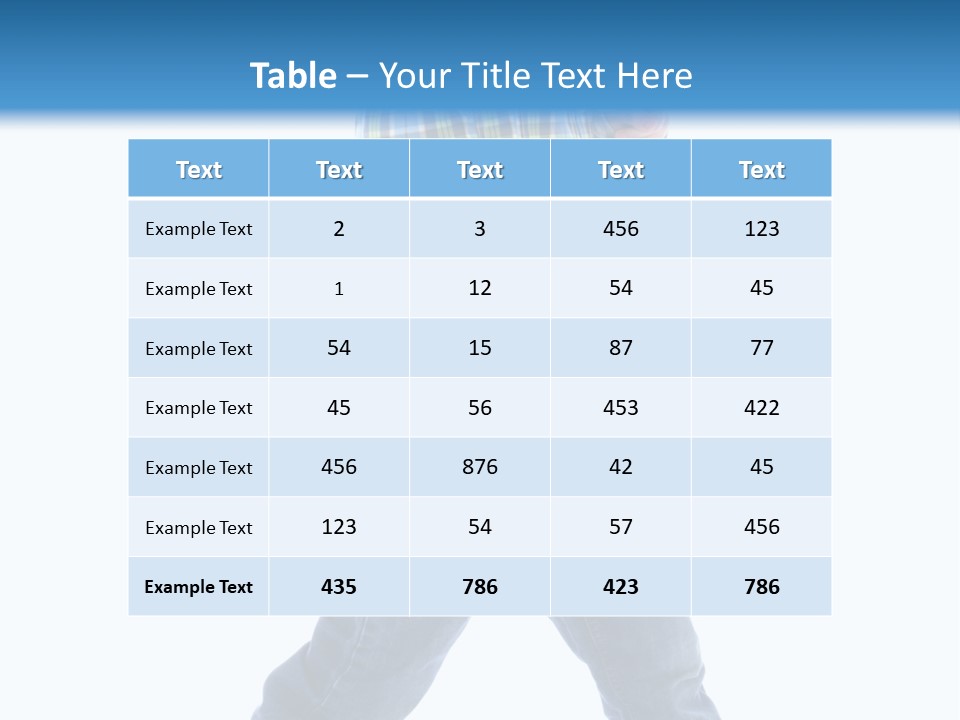 Alone Confident Smiling PowerPoint Template