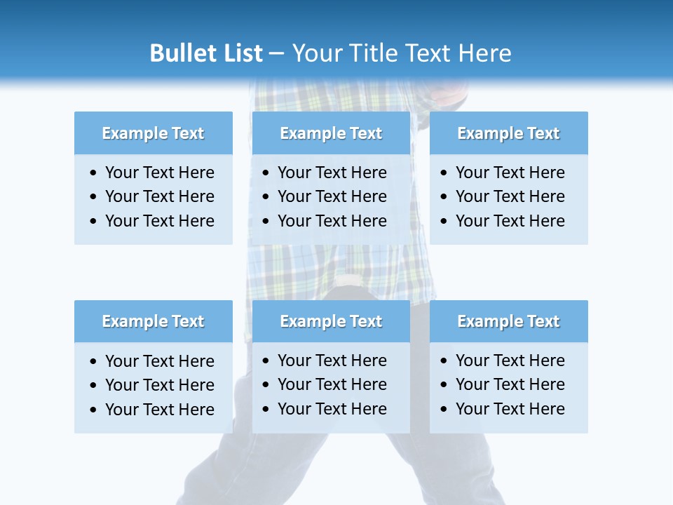 Alone Confident Smiling PowerPoint Template
