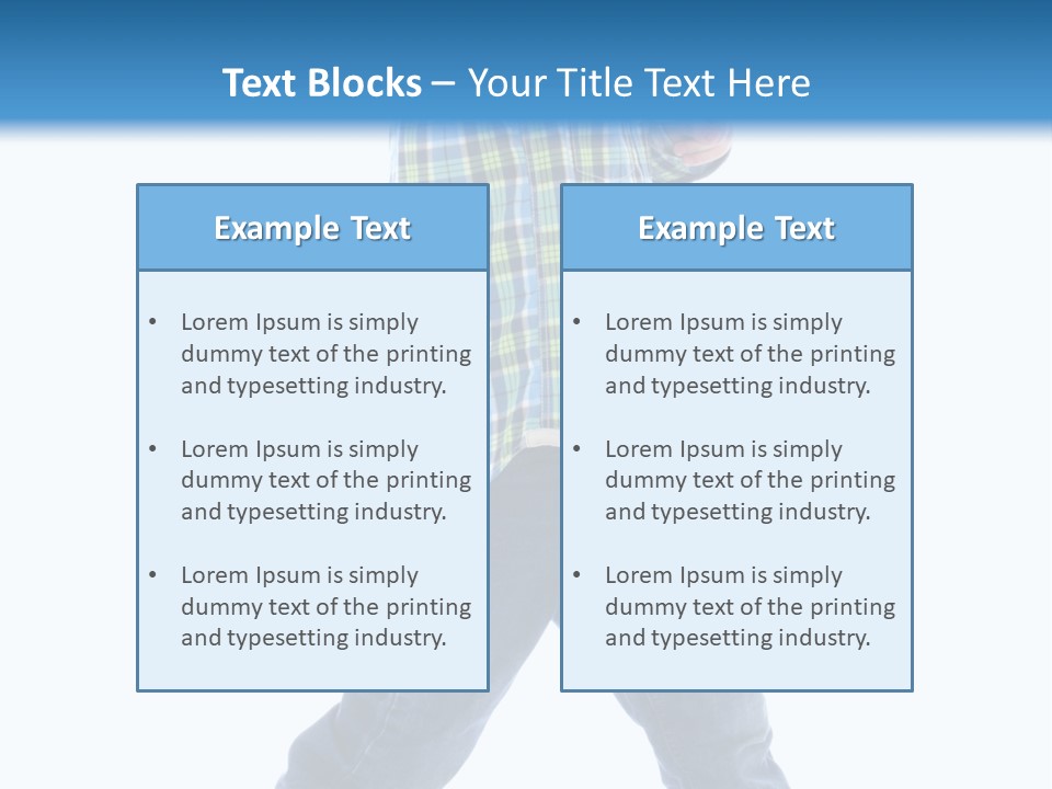 Alone Confident Smiling PowerPoint Template