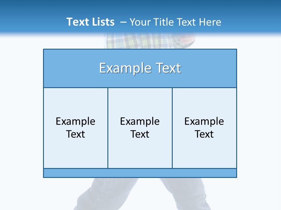 Alone Confident Smiling PowerPoint Template