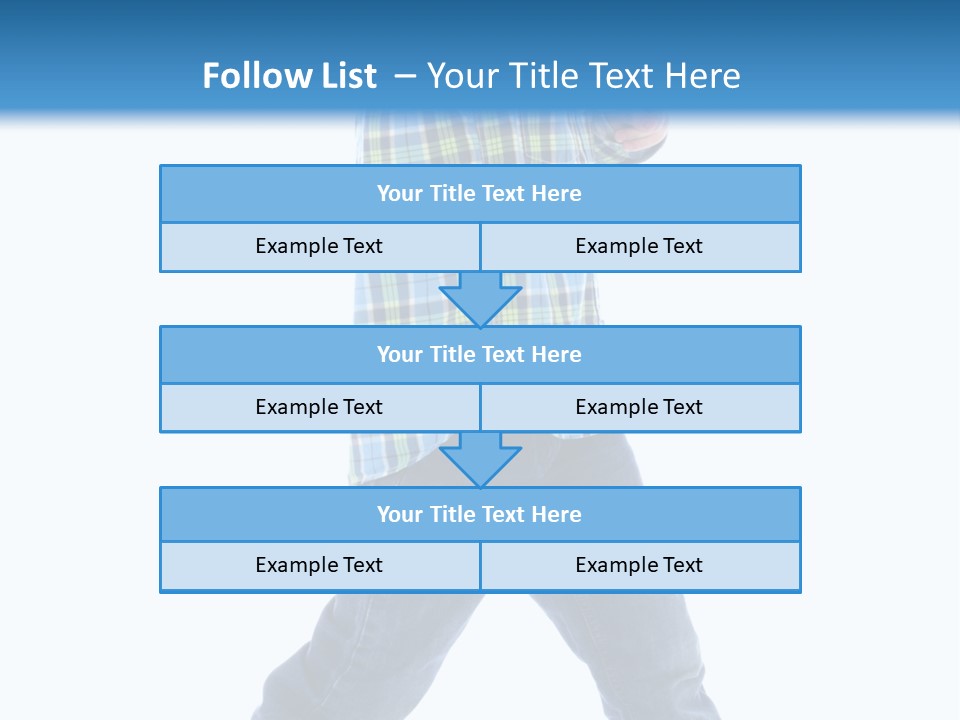 Alone Confident Smiling PowerPoint Template