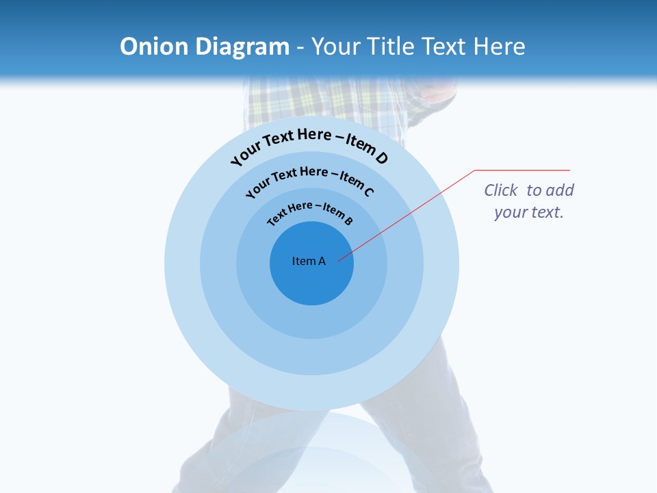 Alone Confident Smiling PowerPoint Template