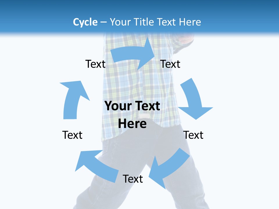 Alone Confident Smiling PowerPoint Template