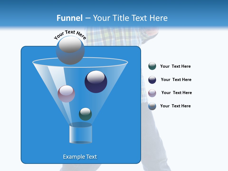 Alone Confident Smiling PowerPoint Template