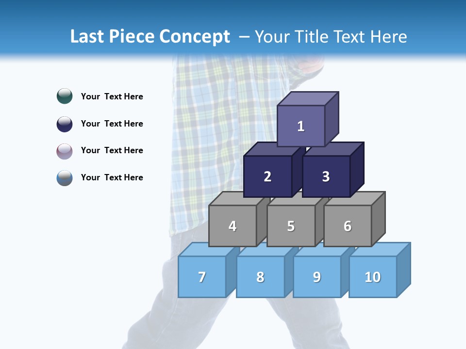 Alone Confident Smiling PowerPoint Template