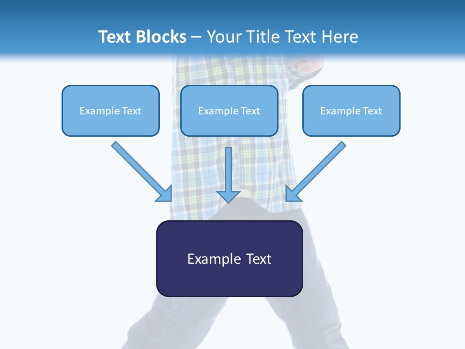 Alone Confident Smiling PowerPoint Template